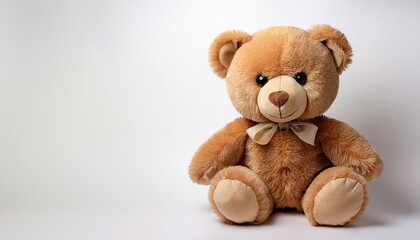 Obraz premium a teddy bear on white background