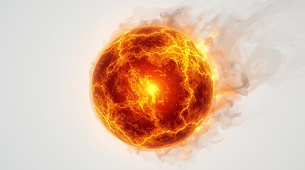 fiery explosion with alpha channel