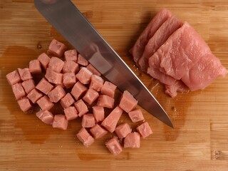 raw pork meat