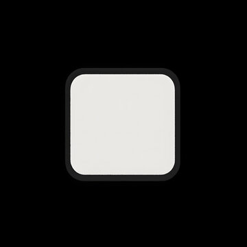 Minimal checkbox unchecked thin border, #333, isolated on transparent, UI kit ready