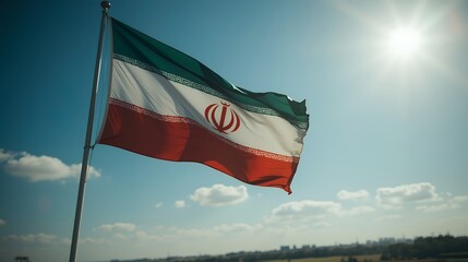 Fototapeta premium national flag of iran