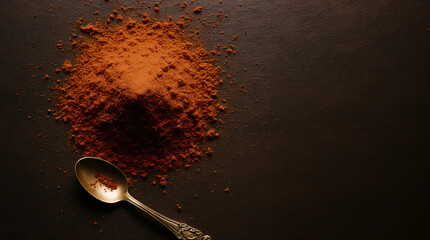 Obraz premium spices in black background
