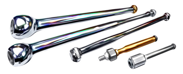 Detailed Showcase of Precision Mechanical Toolset Illustrations for Design Projects