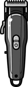 Electric Hair Clipper Trimmer Vector Illustration