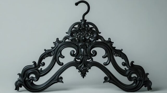 Video Coat hook on a plain white surface