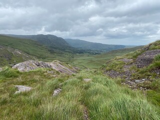 Paysage sauvage d'Adrigole sur la p&eacute;ninsule de Beara, Comt&eacute; de Cork