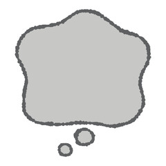 心のモヤモヤを表現する吹き出し素材