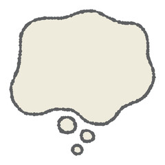心のモヤモヤを表現する吹き出し素材