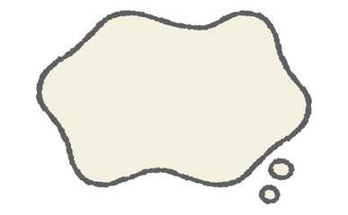 心のモヤモヤを表現する吹き出し素材