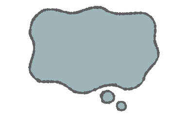 心のモヤモヤを表現する吹き出し素材