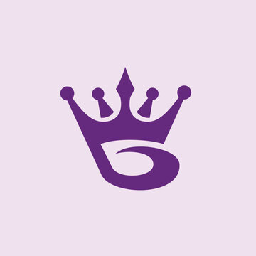 stylized monogram of letter b with a crown logo