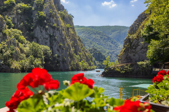 Gorgeous Matka Canyon located west of central Skopje, North Macedonia.