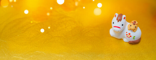 金ボケ親子午年素材