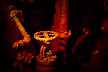 錆びたバルブ接写