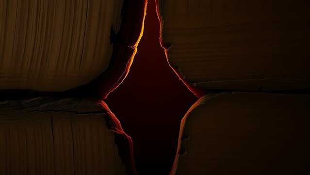 gamestop. A thin golden light from a crack in dark wood, suggesting hidden space. travel magazines, destination branding, designed for travel destination branding, used by product managers.