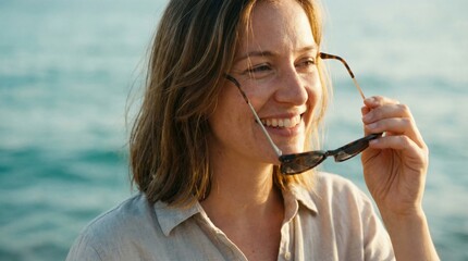 Tourists enjoy sunny weather by the ocean while engaging in activities like swimming and relaxing during their vacation