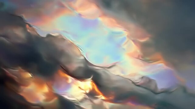 Abstract colorful cloudscape with light and texture digital art