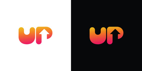 Modern and simple Up logo design