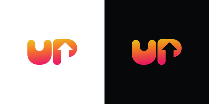 Modern and simple Up logo design