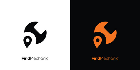 The find Mechanic logo design is modern and unique