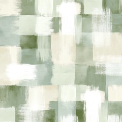 abstract sage green and white color blocks, soft brush strokes, neutral color palette.