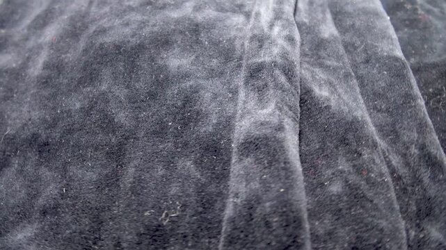 Flannel velvet fabric, close-up.