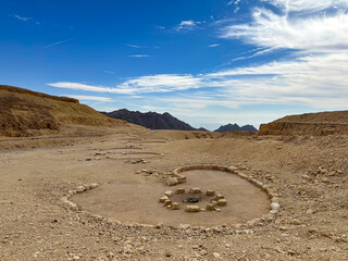 Permitted campsite in the Eilat Mountains