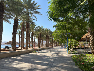 Promenade along the sea in Eilat