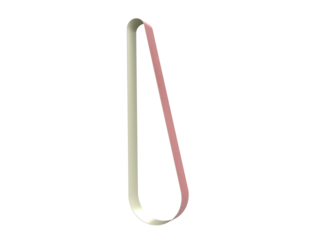 High-Performance, Durable Red Sanding Belt Loop (P80 Grit) for Professional Woodworking, Shaping, and Heavy-Duty Metal Finishing - Essential Grinding Machine Consumable Isolated on HD Transparent