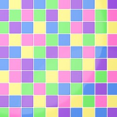 背景素材_タイル_四角_カラフル