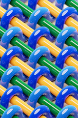 3d illustration of geometric   colorful   pattern of simple geometric  shapes