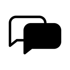 Fototapeta premium Chat Icon Vector Symbol Design Illustration