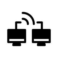 Obraz premium Remote Access Icon Vector Symbol Design Illustration