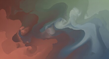 Abstract Fluid Gradient with Organic Shapes and Subtle Texture