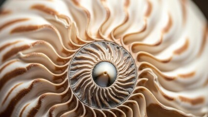 Abstract Macro of a Sea Shell