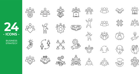 Business Growth & Strategy Icon Set