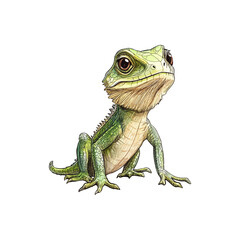 Obraz premium lizard hand drawn vector illustration