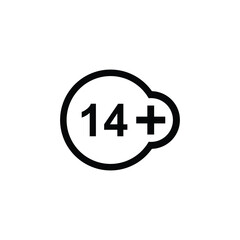 Fototapeta premium The logo contains age limit sign, underage restriction, prohibition icon, 21 age icon, 21 and above special logo, age limit circle sign vector illustration.