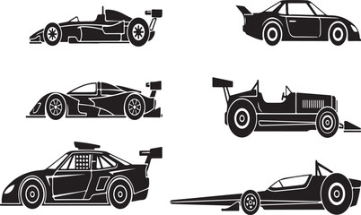 Set of car icons vector illustration