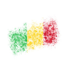 Green Yellow And Red Grunge Brush Texture