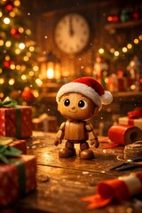 Magical Christmas Toy Awakening 3D Illustration