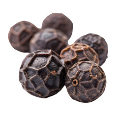 Whole Black Peppercorns: Essential Culinary Spice for Cooking & Seasoning on transparent background