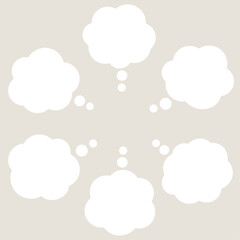 悩みがたくさんあるときに使う吹き出しセット