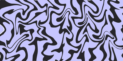 Abstract horizontal  background with colorful waves. Trendy vector illustration in style retro 60s, 70s.