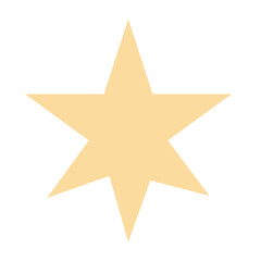 Obraz premium Cute golden star icon, great for festive, spiritual themes, or illustrating radiant, symbolic, and minimalist Islamic decorative elements.