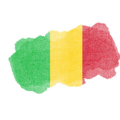 Mali Brush Flag Texture