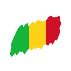 Mali Brush Flag Texture