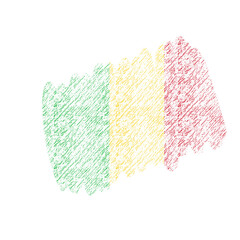 Mali Brush Flag Texture