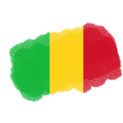 Mali Brush Flag Texture