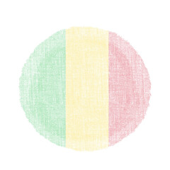 Mali Brush Flag Texture